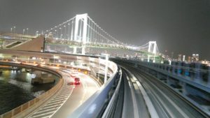 海外「また日本が大好きになってしまった…」ゆりかもめから見る東京の夜景(海外の反応)