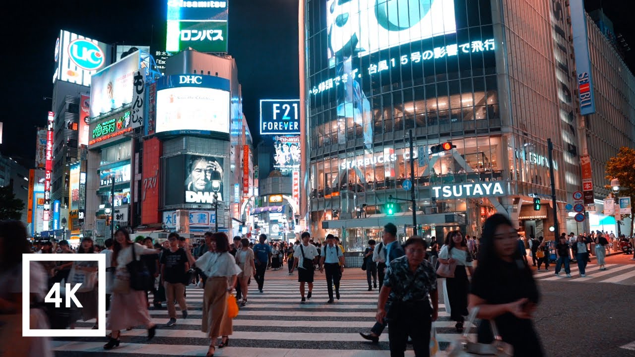 海外「他の国2019年。東京2069年」夜の渋谷のスクランブル交差点などを撮影した動画が話題に（海外の反応）
