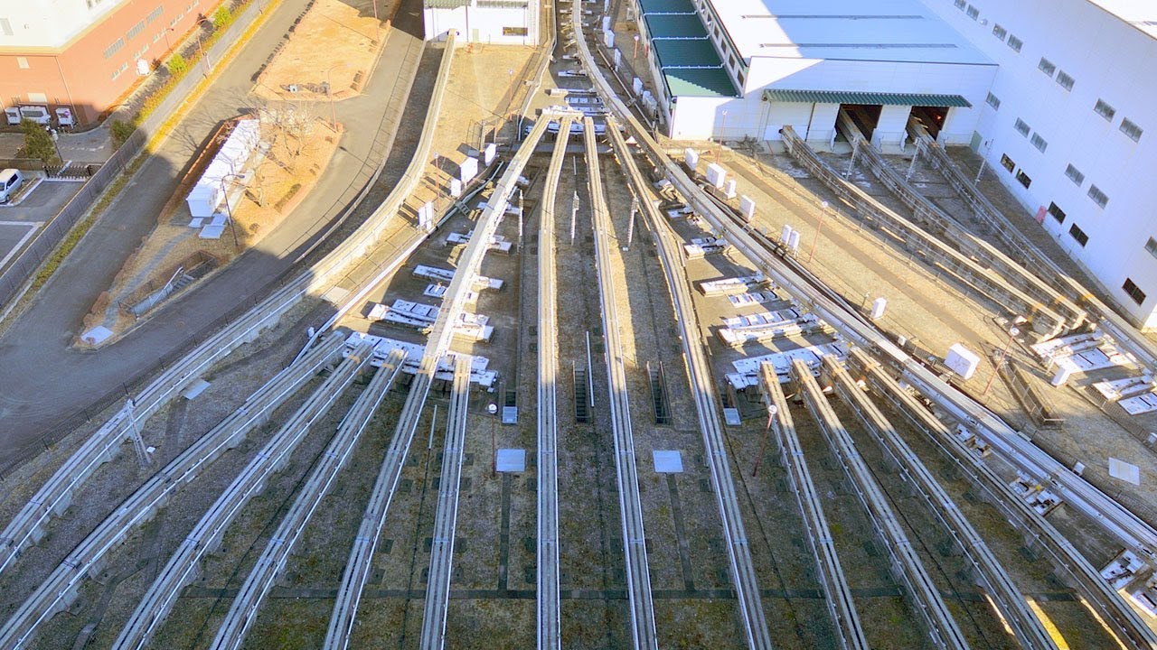 海外「日本の興味深い鉄道システム！」多摩都市モノレールの車両基地の動画が話題に（海外の反応）