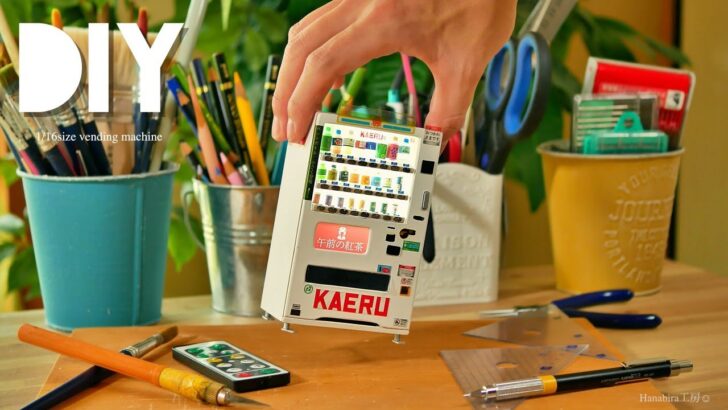 日本人が作った木製のミニチュア自動販売機に外国人もびっくり！（海外の反応）